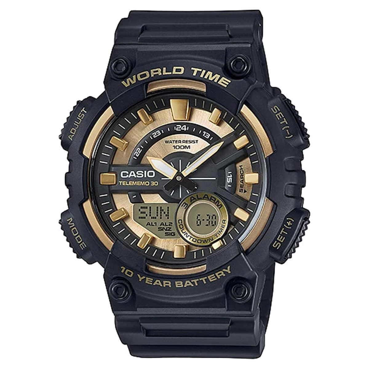 MONTRE CASIO HOMME CHRONO SILICONE